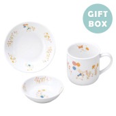 ピーターラビット TM  おやつセット【ギフト箱】|こども用セット商品 【割れにくい磁器食器】|子ども・キッズ食器 