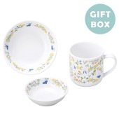 ピーターラビット TM  おやつセット【ギフト箱】|こども用セット商品 【割れにくい磁器食器】|子ども・キッズ食器 