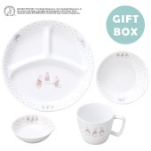 食器4点セット【ギフト箱】|こども用セット商品 【割れにくい磁器食器】|子ども・キッズ食器 