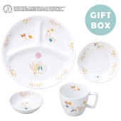 食器4点セット【ギフト箱】|こども用セット商品 【割れにくい磁器食器】|子ども・キッズ食器 