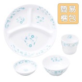 食器4点セット【簡易梱包】|こども用セット商品 【割れにくい磁器食器】|子ども・キッズ食器 
