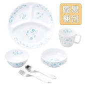 食器&スプーンフォークセット【簡易梱包】|こども用セット商品 【割れにくい磁器食器】|子ども・キッズ食器 
