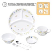 ピーターラビット TM  食器&スプーンフォークセット【簡易梱包】|こども用セット商品 【割れにくい磁器食器】|子ども・キッズ食器 
