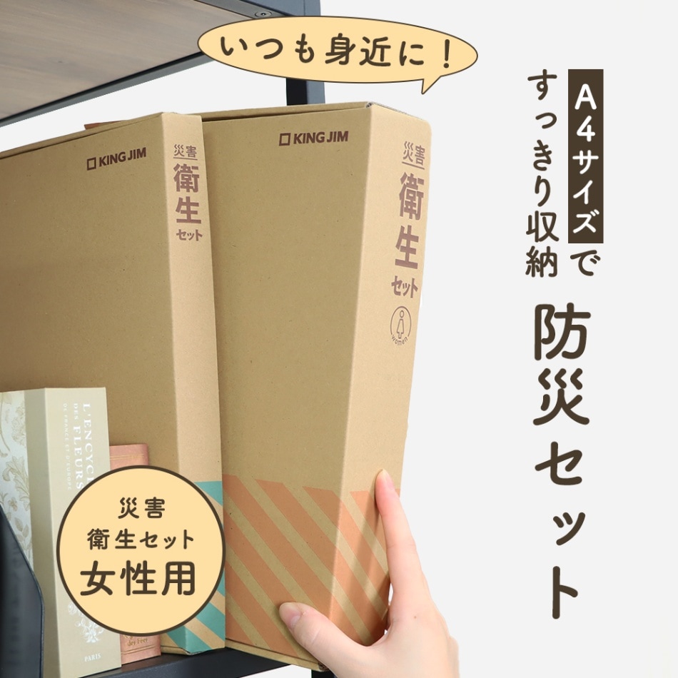 災害時も安心、衛生アイテム10点《災害衛生セット 女性用》防災セット 女性用 非常用持ち出し 災害対策 避難生活 清潔 地震対策 安心 ドライシャンプー 歯磨きシート 携帯用 からだ拭き 簡易トイレ フェイスタオル 不織布スリッパ 個包装 マスク ナプキン