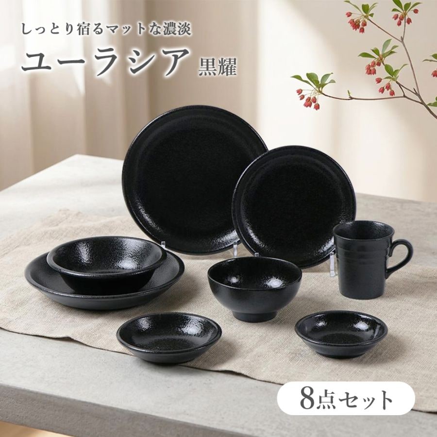 【YAMATSU STANDARD】ユーラシア 黒耀 8点セット