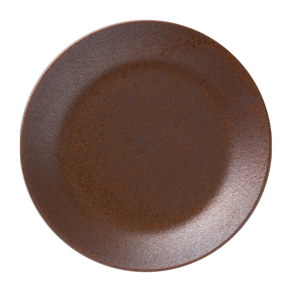 【YAMATSU STANDARD】21cm  平皿 ワンプレート カレー パスタ サラダ 丸皿 プレート 皿 白 茶  ホワイト ブラウン  おしゃれ 収納 カフェ食器 シンプル 美濃焼 磁器 ポーセラーツ BPAフリー ギフト 業務用 軽い 日本製