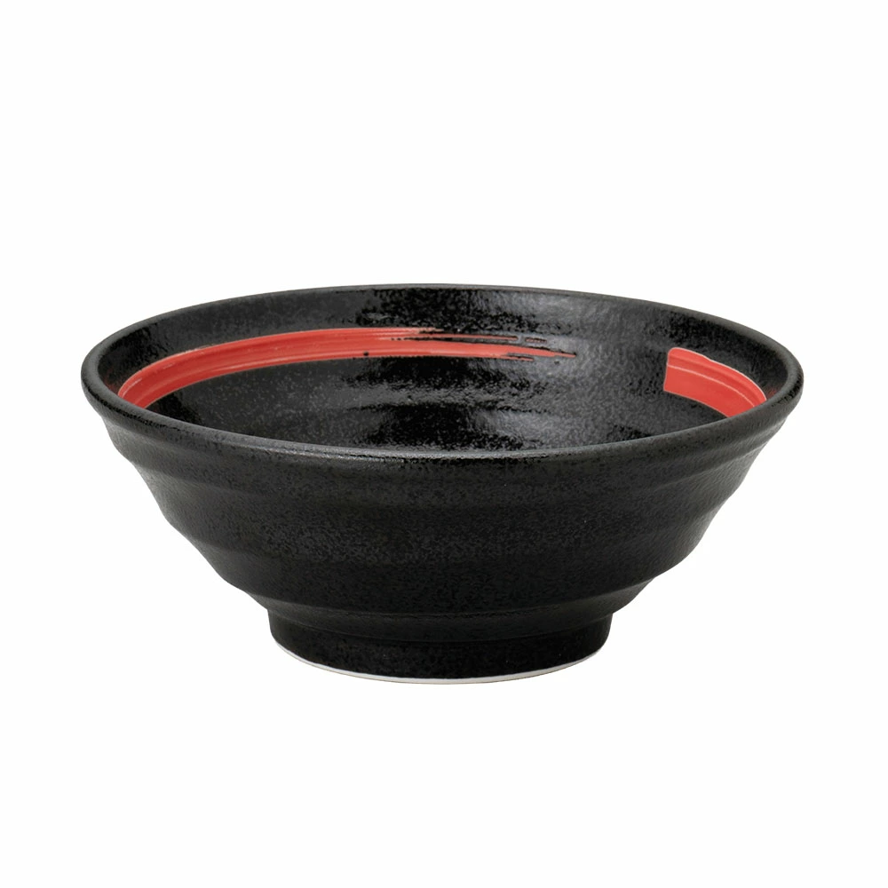 【YAMATSU STANDARD】【 鳴門 丼 黒耀 赤刷毛目 】 22cm 21cm 20cm 丼