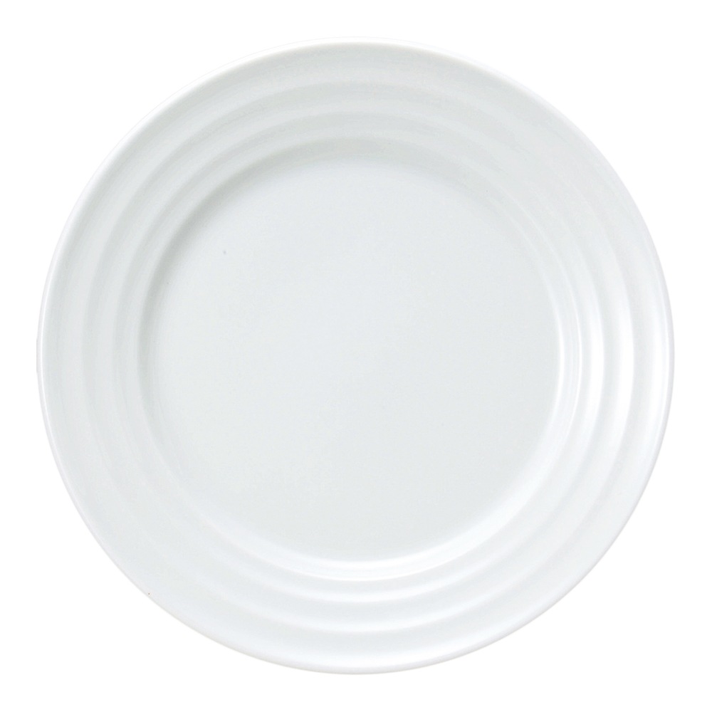 【YAMATSU STANDARD】24cm 中皿 ミート皿 ワンプレート カレー パスタ シンプル 丸皿 プレート 皿 白 黒 ホワイト ブラック おしゃれ 収納 カフェ食器 シンプル 美濃焼 磁器 ポーセラーツ BPAフリー ギフト 業務用 軽い 日本製