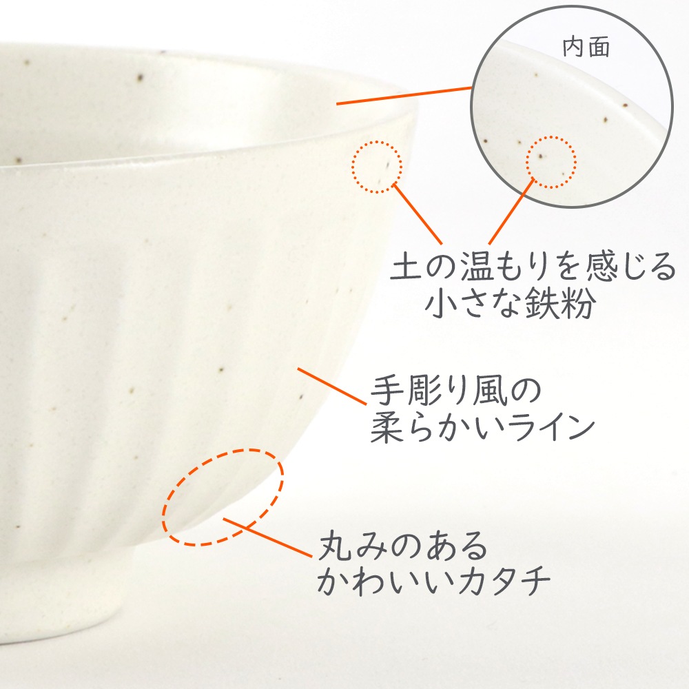 在庫限り】11.5cm 和紙のようなホワイト ご飯茶碗 | 暮らしを