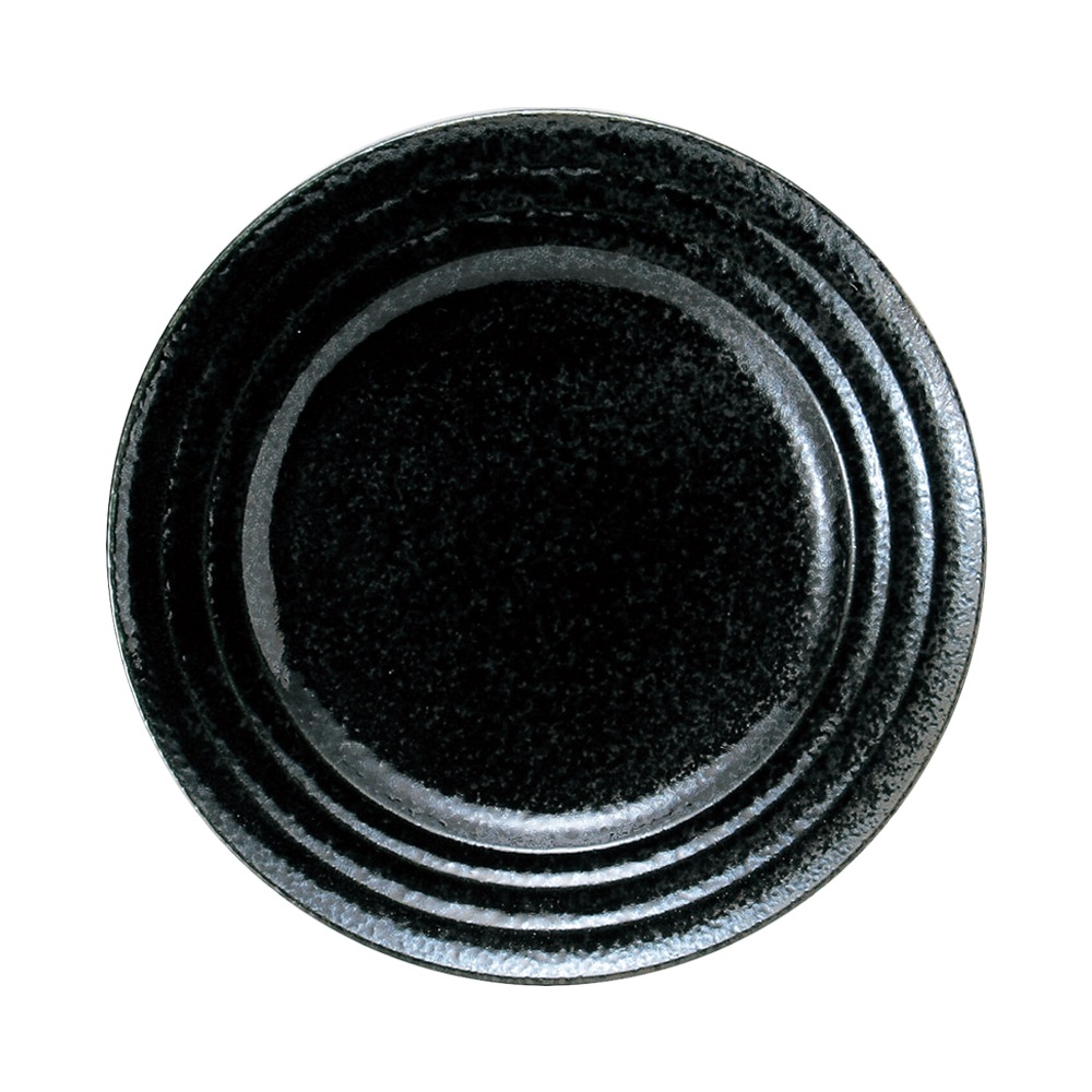 【YAMATSU STANDARD】19cm 中皿 ミート皿 平皿 丸皿 プレート 皿 白 黒 ホワイト ブラック おしゃれ 収納 カフェ食器 シンプル 美濃焼 磁器 ポーセラーツ BPAフリー ギフト 業務用 軽い 日本製