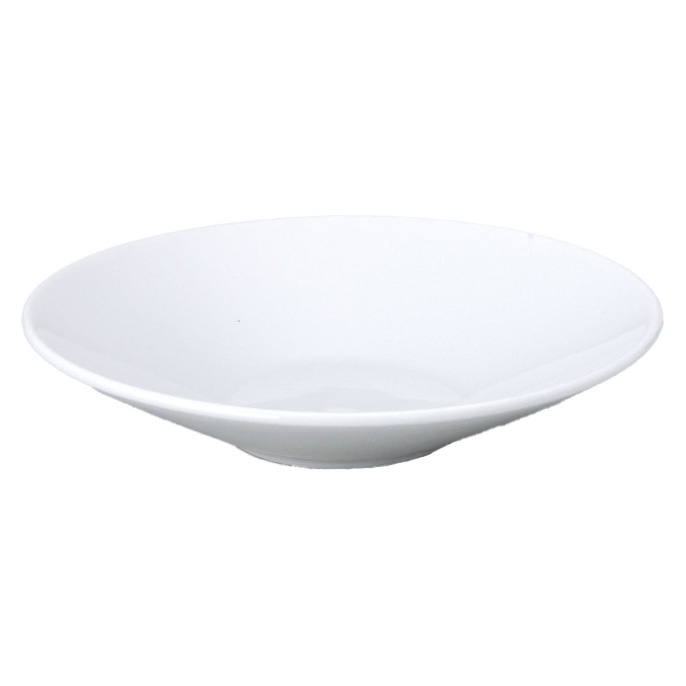 【YAMATSU STANDARD】25cm   深皿 パスタ カレー サラダ 丸皿 プレート 皿 白 黒  ホワイト ブラック  おしゃれ 収納 カフェ食器 シンプル 美濃焼 磁器 ポーセラーツ BPAフリー ギフト 業務用 軽い 日本製