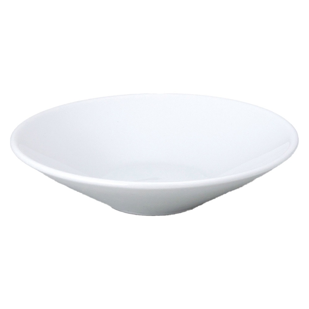 【YAMATSU STANDARD】17cm 深皿 取り皿 サラダ 丸皿 プレート 皿 白 黒 ホワイト ブラック おしゃれ 収納 カフェ食器 シンプル 美濃焼 磁器 ポーセラーツ BPAフリー ギフト 業務用 軽い 日本製