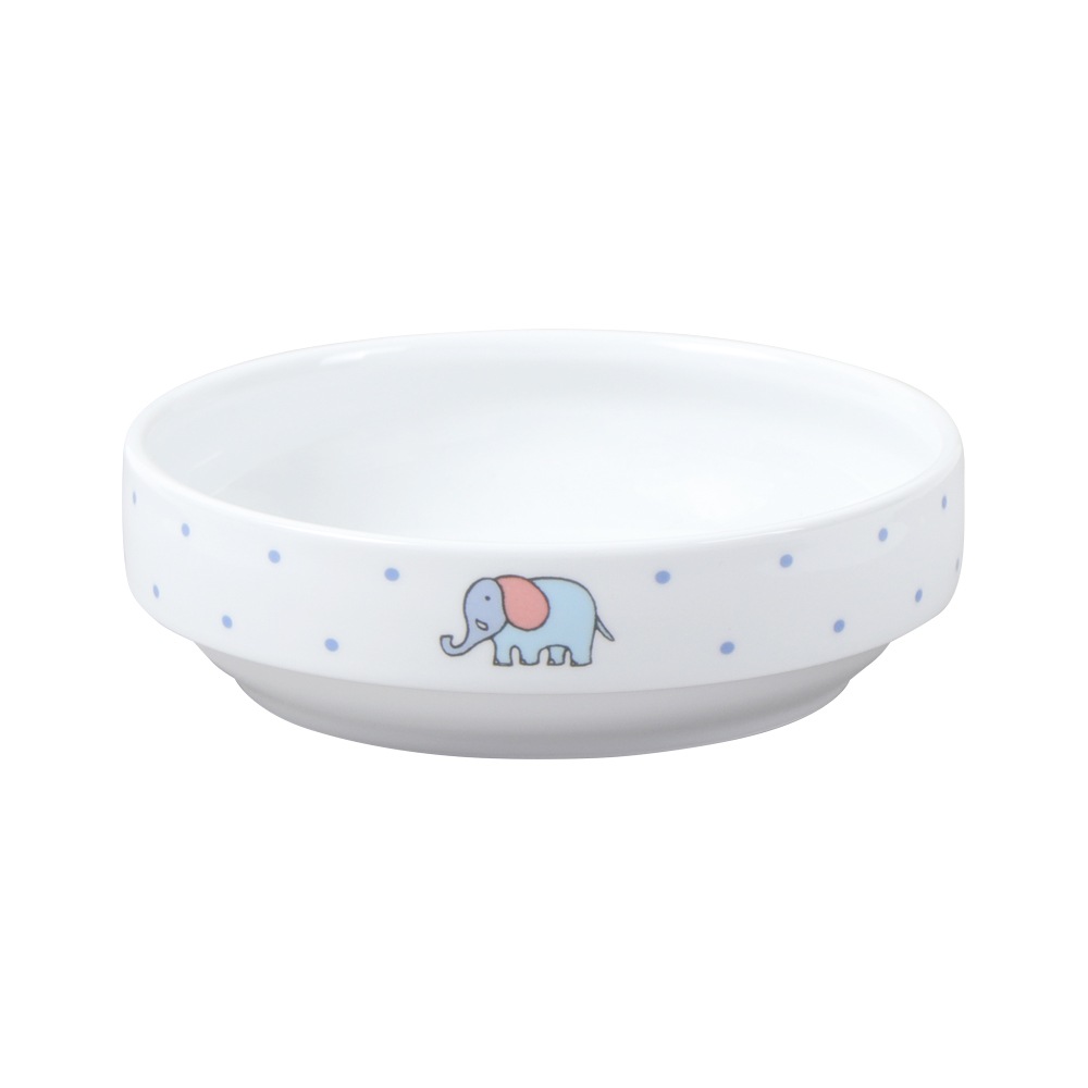 【14.5cm すくいやすい食器】 強化磁器 返しがあるすくいやすい食器