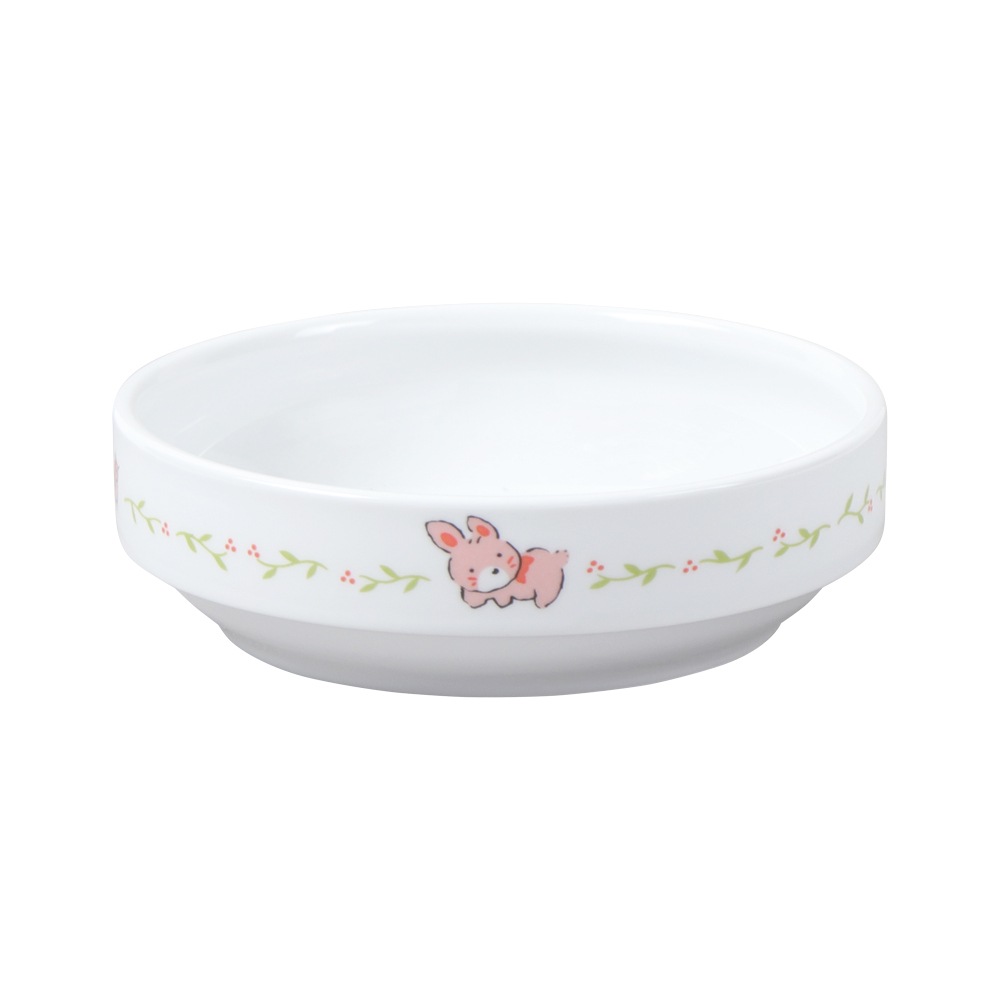 【14.5cm すくいやすい食器】 強化磁器 返しがあるすくいやすい食器
