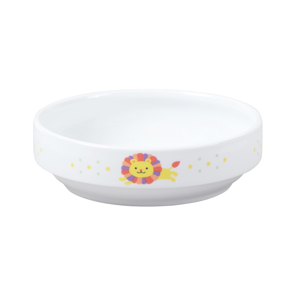 【14.5cm すくいやすい食器】 強化磁器 返しがあるすくいやすい食器