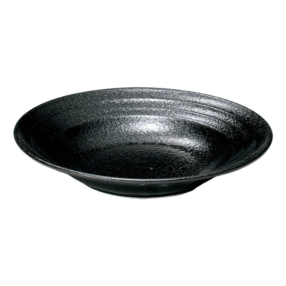 【YAMATSU STANDARD】22cm 中皿 ミート皿 ワンプレート カレー パスタ サラダ 丸皿 プレート 皿 白 黒 ホワイト ブラック おしゃれ 収納 カフェ食器 シンプル 美濃焼 磁器 ポーセラーツ BPAフリー ギフト 業務用 軽い 日本製