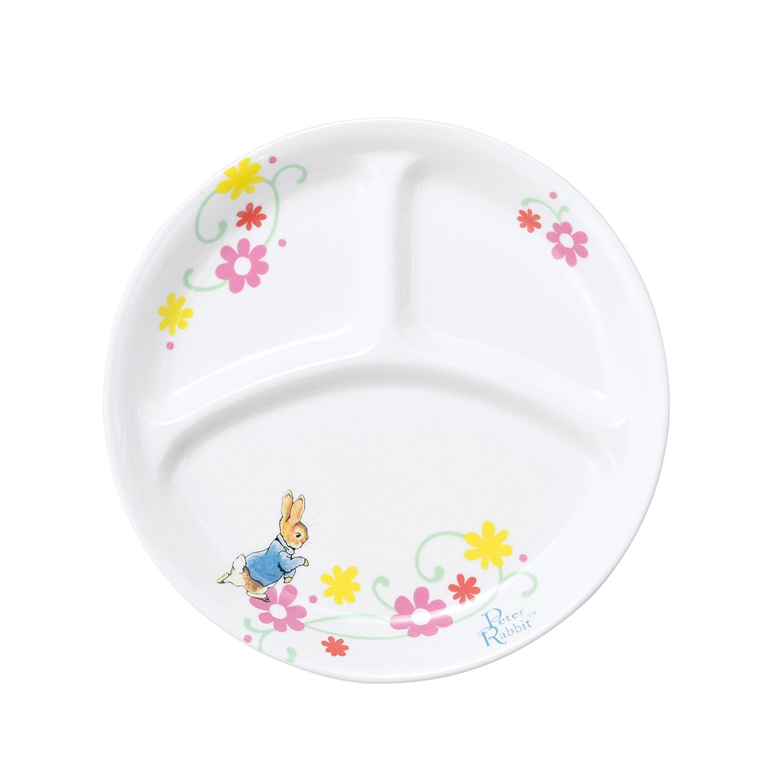 【こどもの笑顔を引き出す！ 定番の仕切プレート】ピーターラビット TM