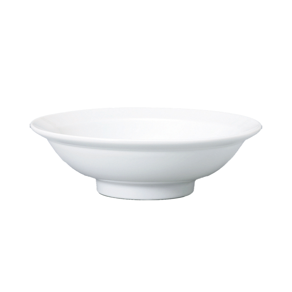 【YAMATSU STANDARD】【 白中華 丸高台深皿 八角高台 ホワイト 】 24cm 22cm 19cm 深皿