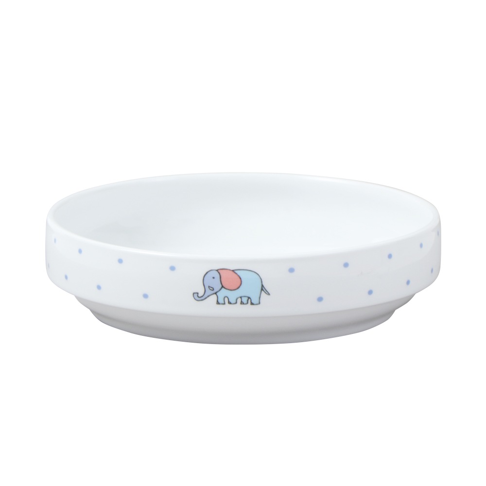 【17cm すくいやすい食器】 強化磁器 なめらかな返しですくいやすい食器