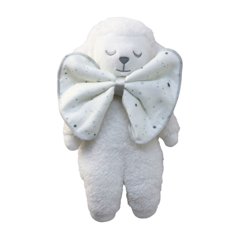 《在庫処分 半額》【小物入れにもなる♪おしゃれなオーガンジー袋付き】 Sleep Sheep ぬいぐるみ 羊 食品衛生法検査済み 抗菌加工ミニハンカチ付き オーガニックコットン使用 Lien de famille キララ