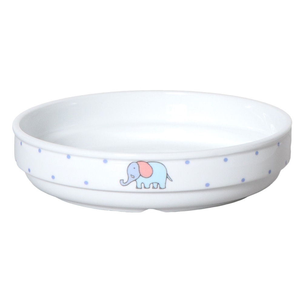 【16.5cmスタック平皿】強化磁器 すくいやすい子ども食器