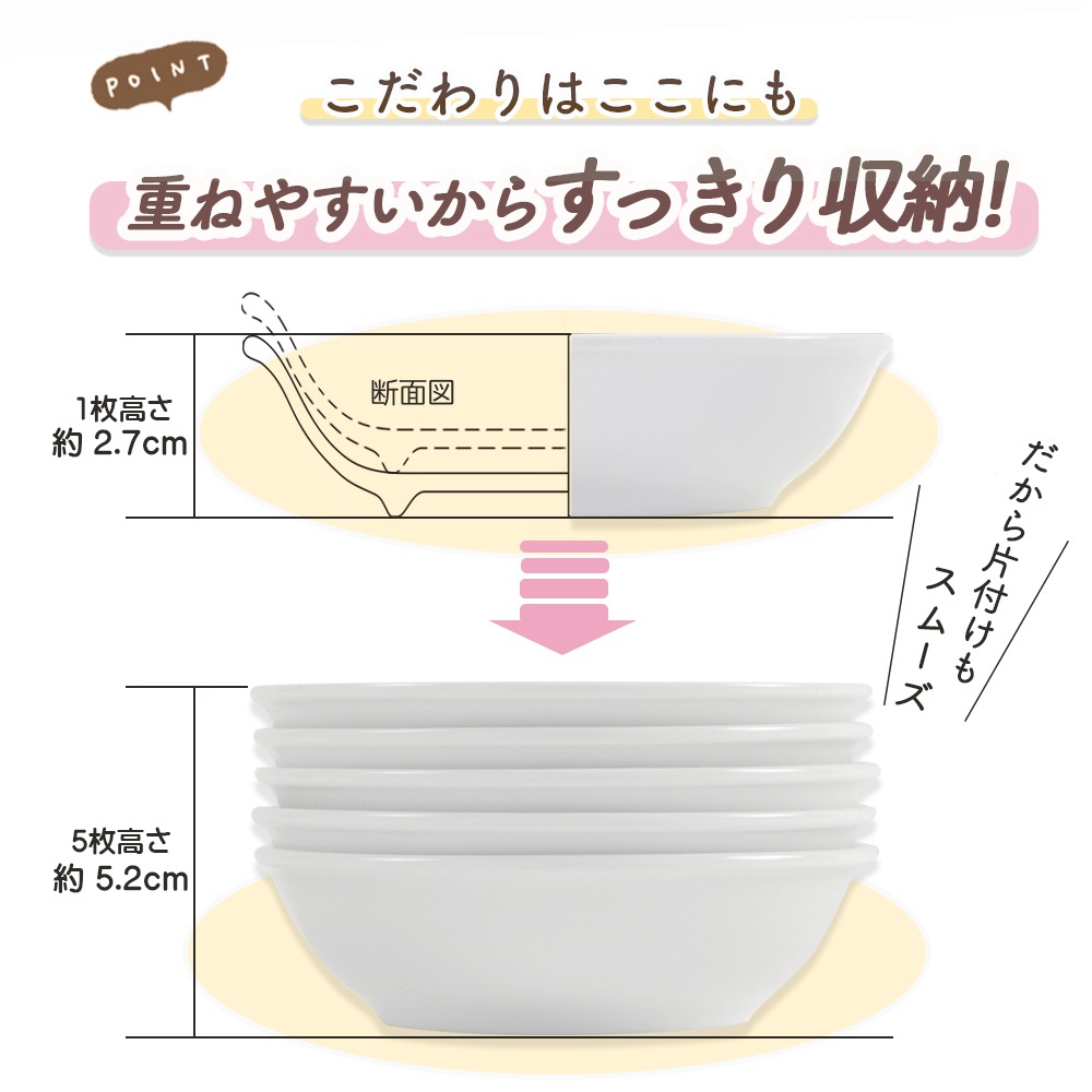 ★数量限定 お得なアウトレット品★ 割れにくい強化磁器製 こども用豆皿【9.8cm】