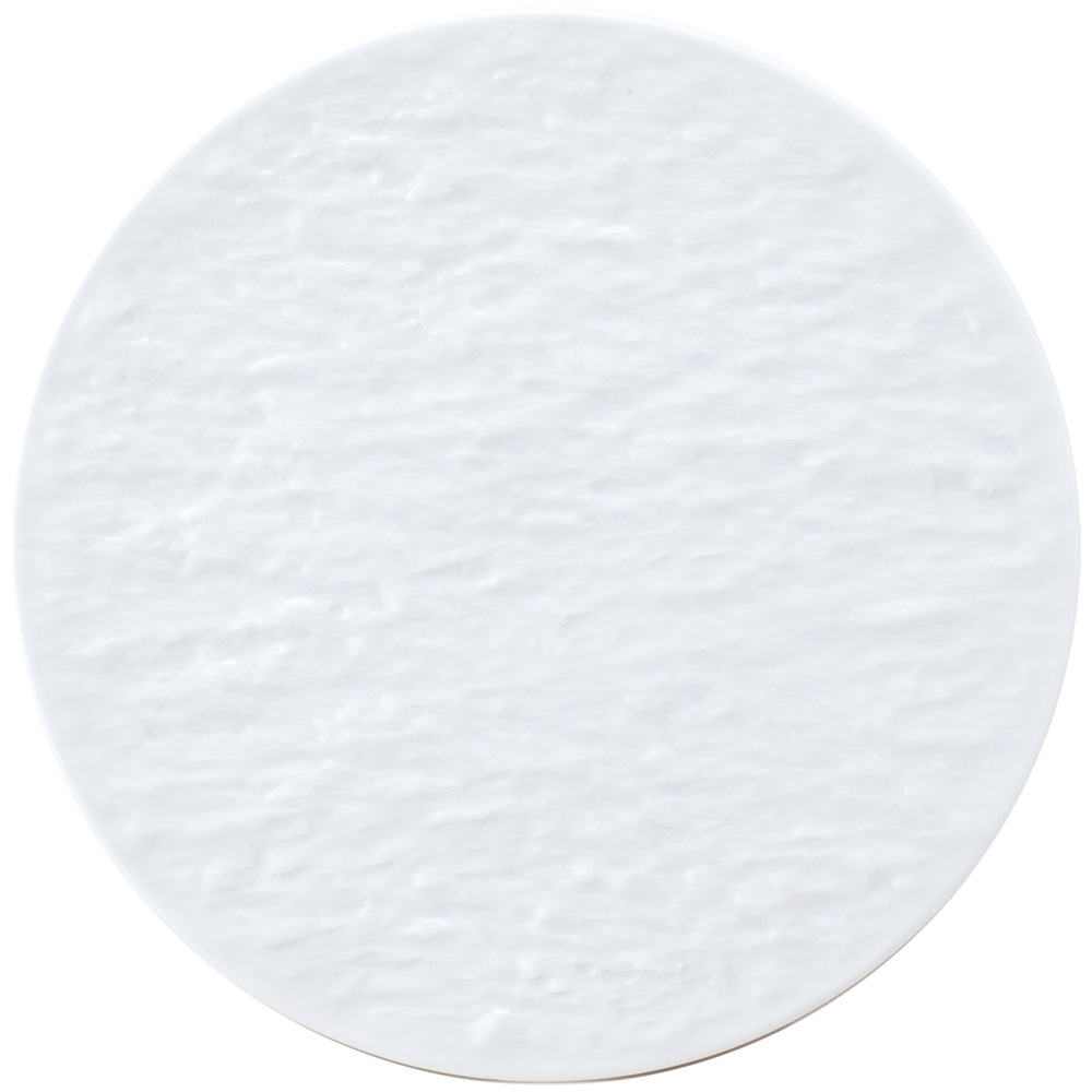 【YAMATSU STANDARD】22cm 中皿 朝食 丸皿 プレート 皿 白 黒 ホワイト ブラック おしゃれ 収納 カフェ食器 シンプル 美濃焼 磁器 ポーセラーツ BPAフリー ギフト 業務用 軽い 日本製