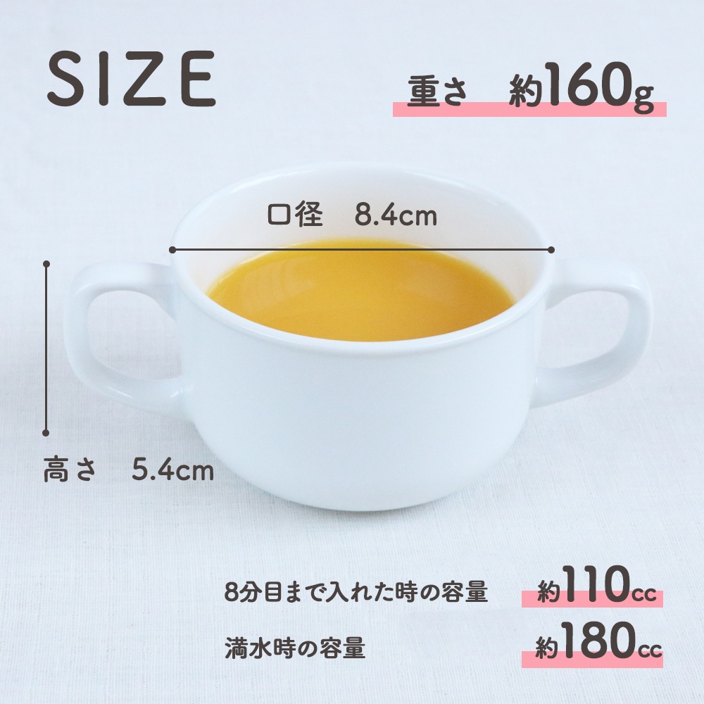 【強化磁器】ピーターラビット TM　180cc 両手カップ【クラシック・ドットガールズ・アドベンチャー】