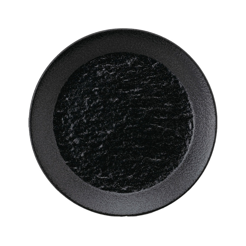 【YAMATSU STANDARD】23cm 中皿 ミート皿 ワンプレート カレー パスタ シンプル 丸皿 プレート 皿 白 黒 ホワイト ブラック おしゃれ 収納 カフェ食器 シンプル 美濃焼 磁器 ポーセラーツ BPAフリー ギフト 業務用 軽い 日本製