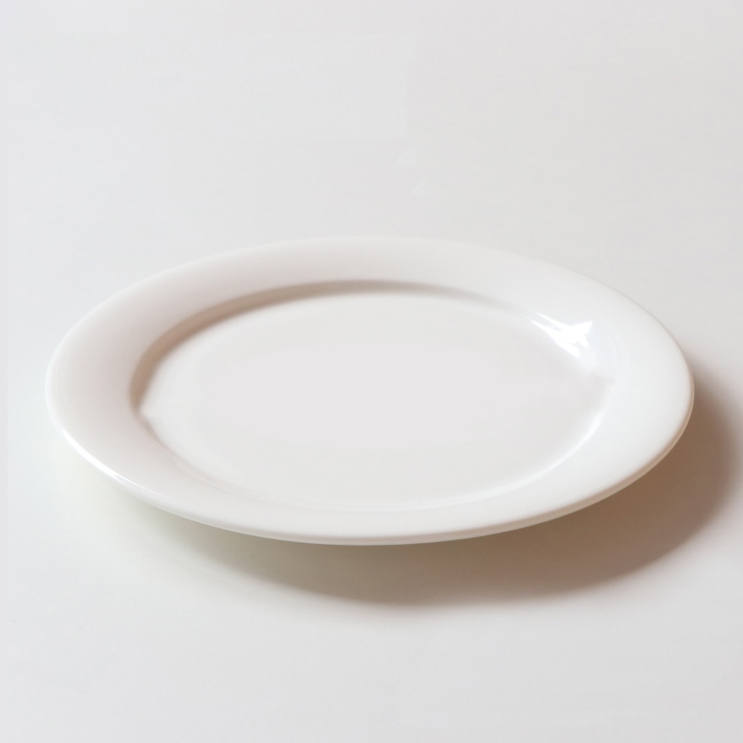 強化磁器 プレート 2枚セット 26cmリムプレート