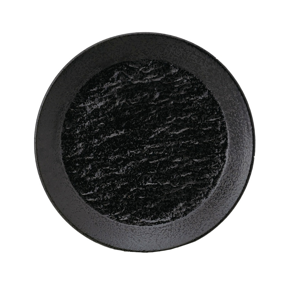 【YAMATSU STANDARD】17cm 小皿 副菜 取り皿 おやつ 丸皿 プレート 皿 白 黒 ホワイト ブラック おしゃれ 収納 カフェ食器 シンプル 美濃焼 磁器 ポーセラーツ BPAフリー ギフト 業務用 軽い 日本製