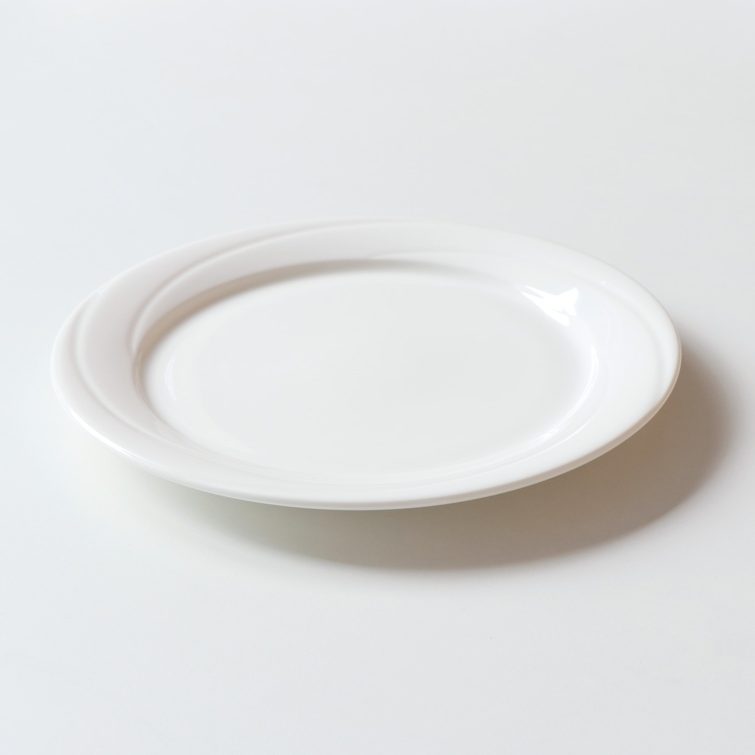 強化磁器 プレート ２枚セット 23cm レリーフプレート