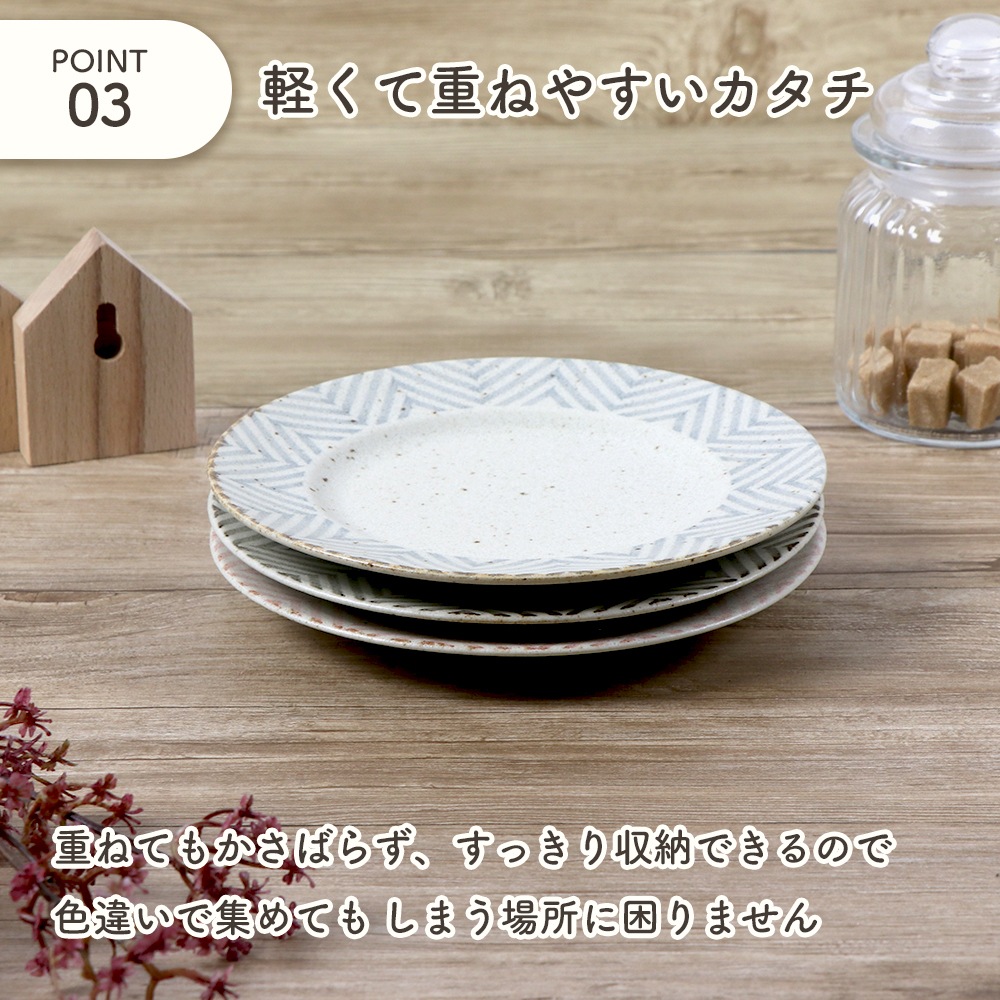 17.4cm カフェ風プレート