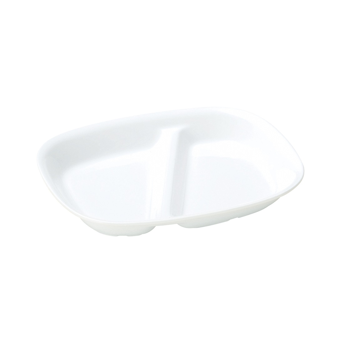 強化磁器【21cm 2つ仕切皿】