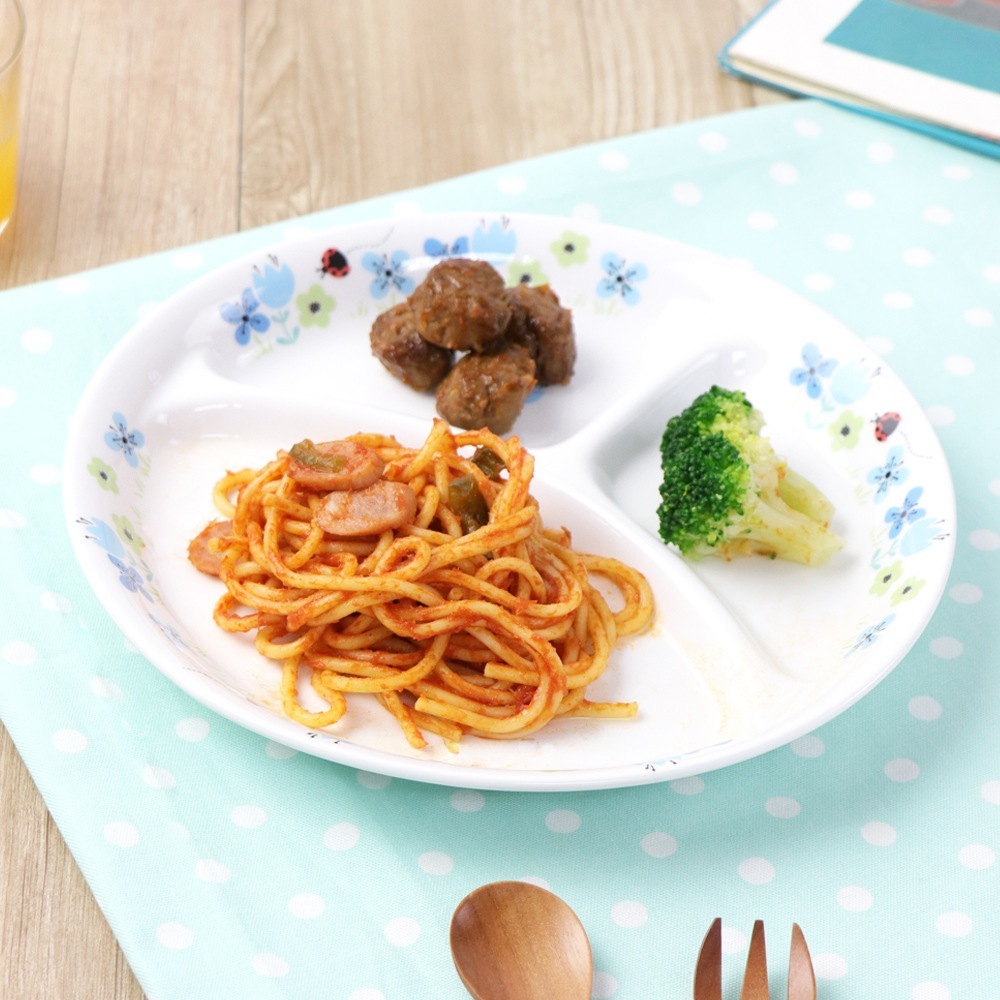 強化磁器 【22cm 3つ仕切り皿 】