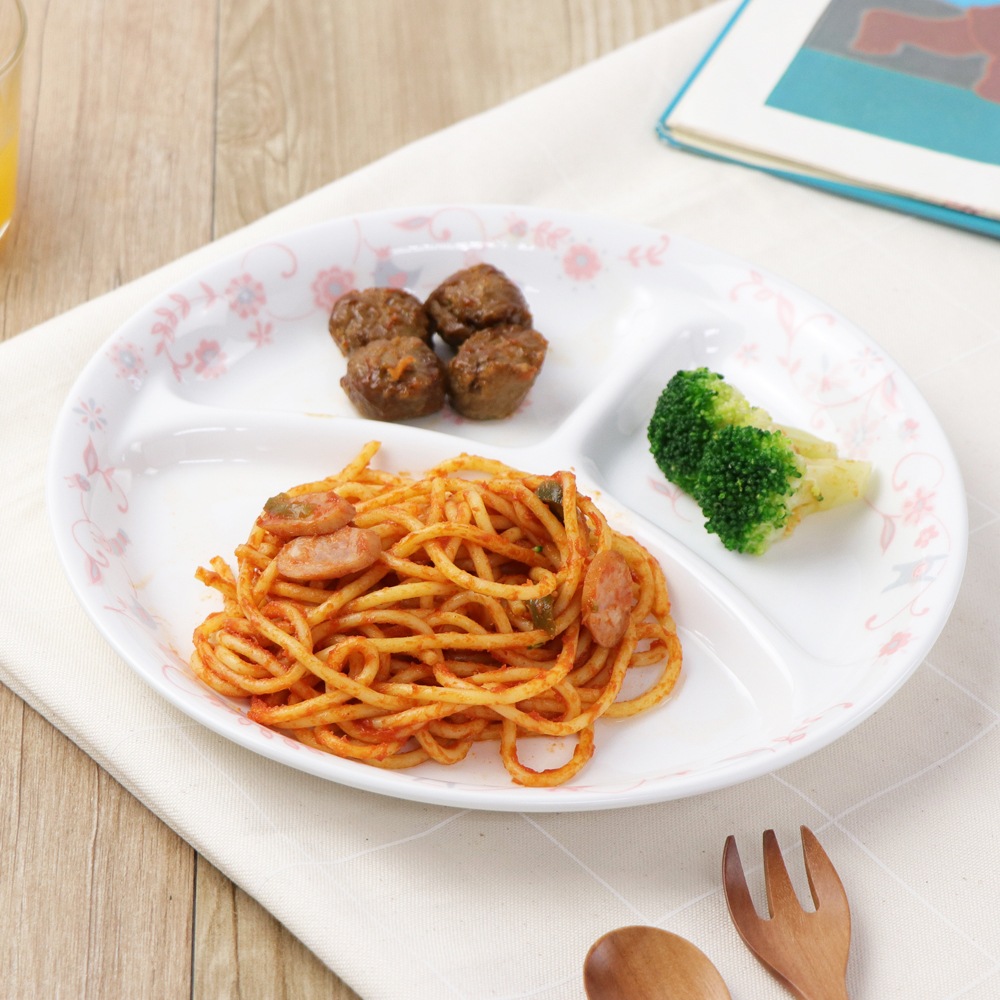 強化磁器 【22cm 3つ仕切り皿 】