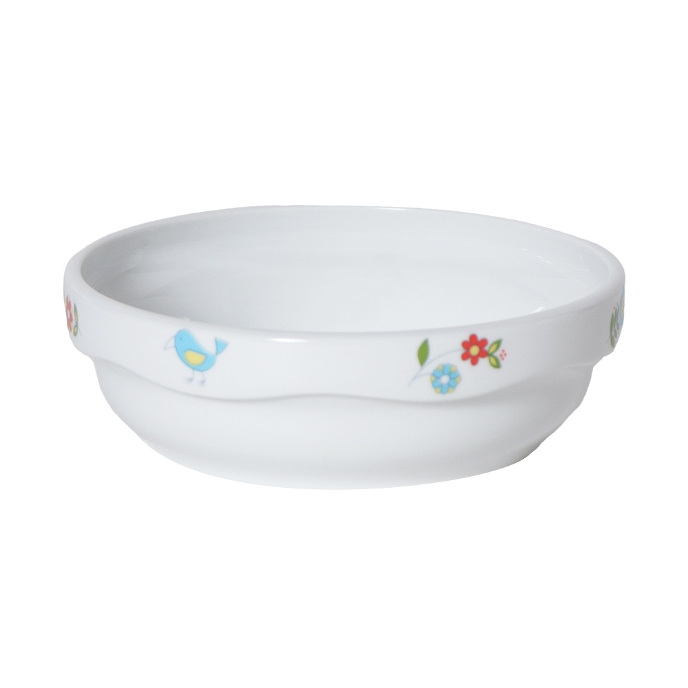 強化磁器 【12.5cm　スタック平皿 さふぁり】すくいやすい食器