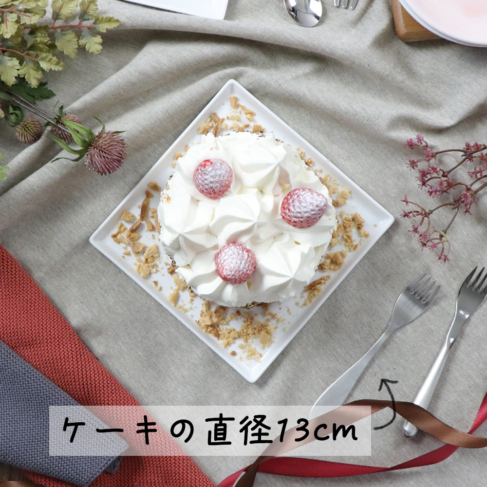 パーティーにピッタリ！スクエアプレート【17cm】