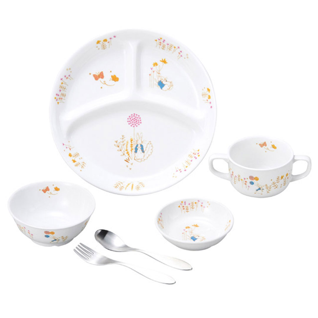 ピーターラビット TM  食器&スプーンフォークセット【簡易梱包】