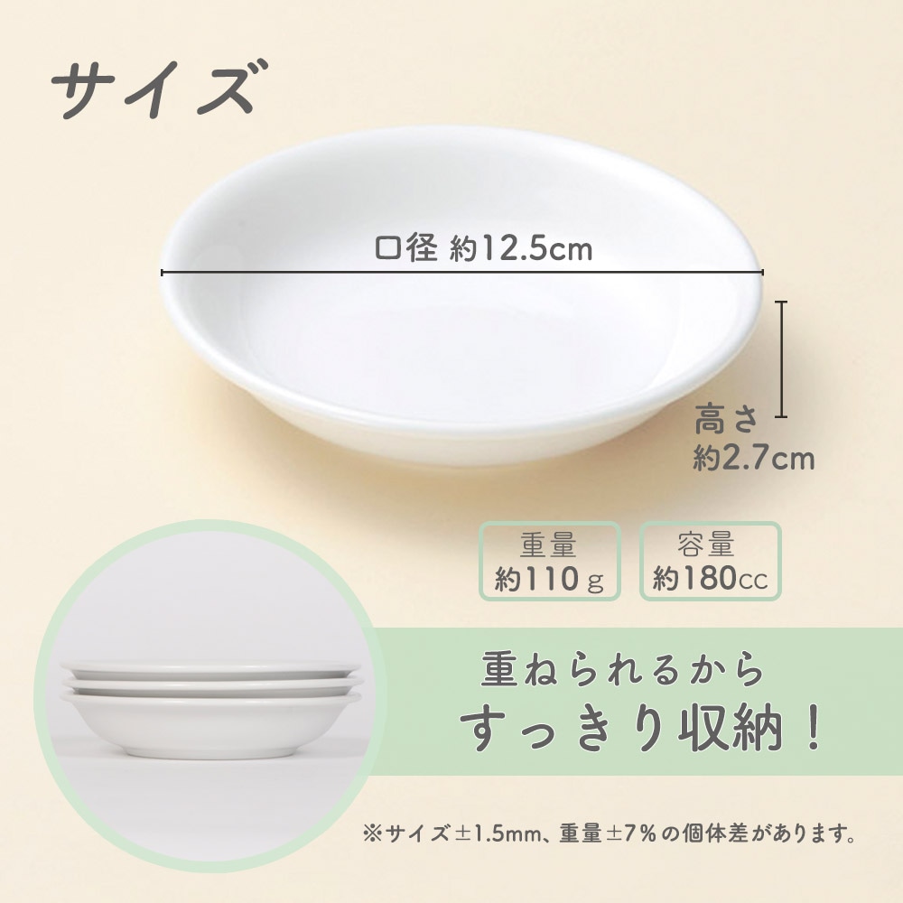 ★数量限定 お得なアウトレット品★ 【強化磁器】12.5cm 小さなプレート