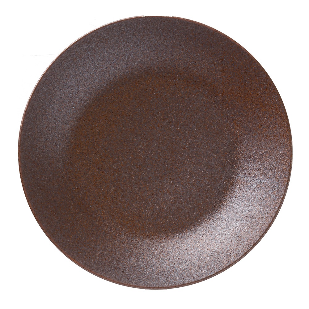 【YAMATSU STANDARD】【 水明 丸皿 赤茶備前 】 27cm 24cm 21cm 19cm 17cm 15cm 12cm 皿