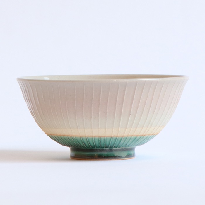 【12cm】クールでハンサムな陶器のごはん茶碗