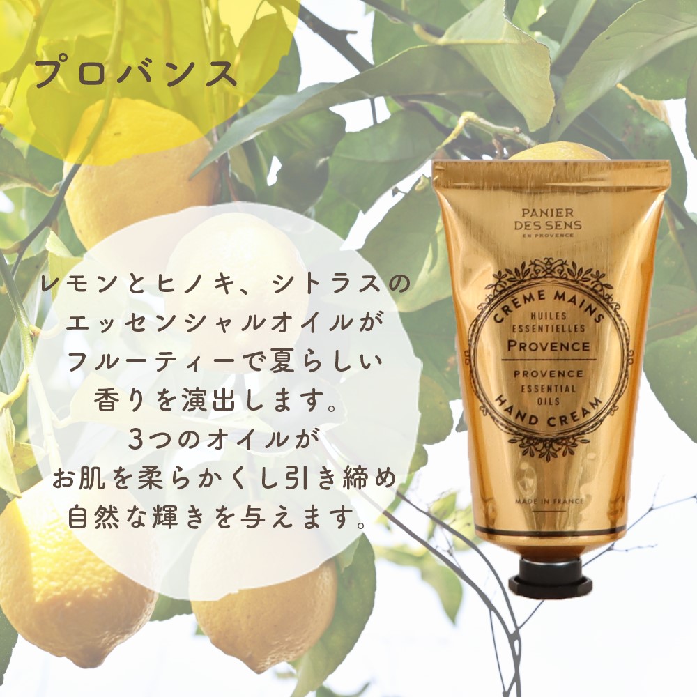Panier des Sens パニエデサンス エッセンシャルズ ハンドクリーム 75ml 全3種 ローズ プロバンス ラベンダー 濃厚保湿 ボディーケア ハンドクリーム ギフト プレゼント 母の日 母の日ギフト プチギフト 保湿 乾燥肌 シアバター 天然由来 フランス ナチュラルコスメ コスメ