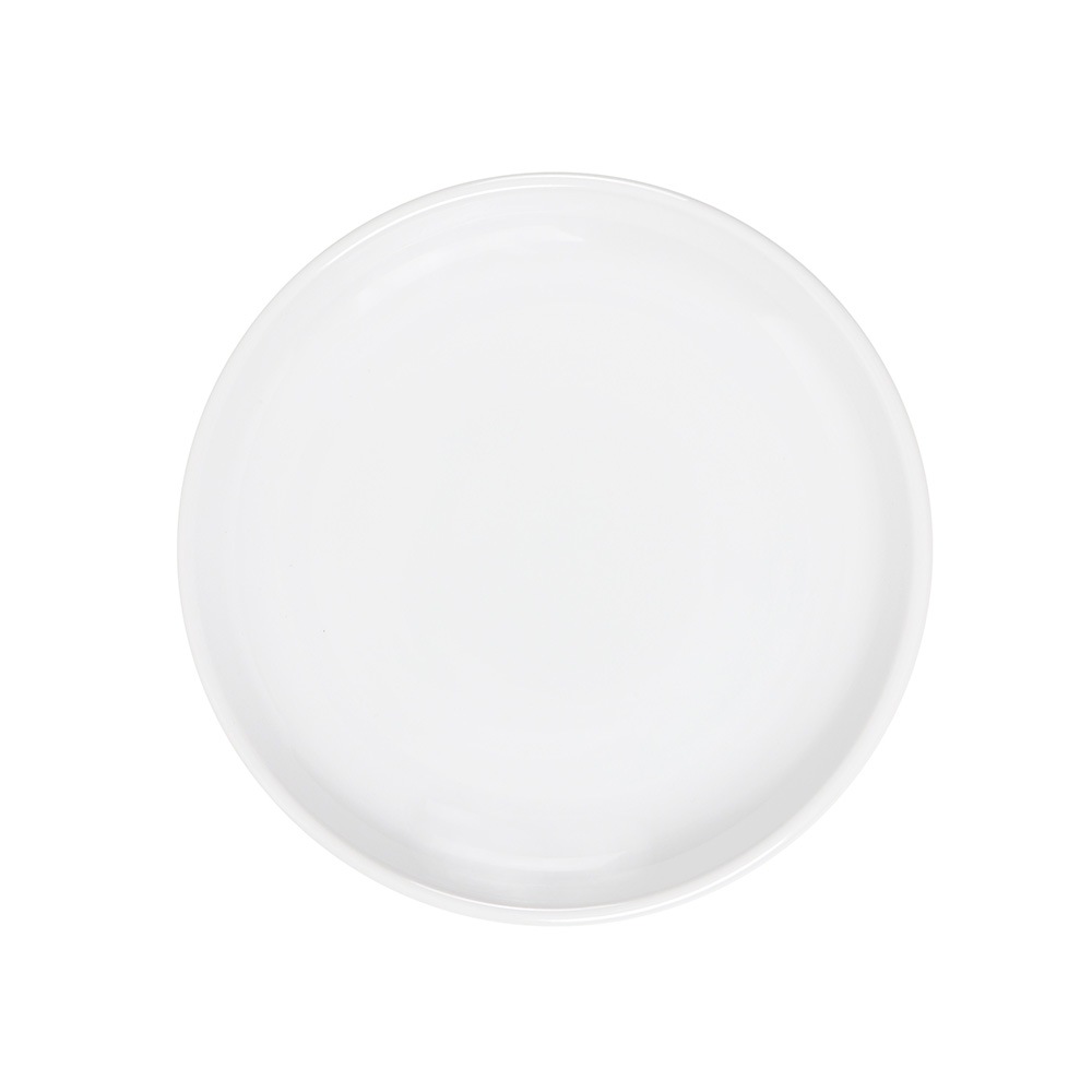 【YAMATSU STANDARD】28cm 大皿 メイン皿 ディナー皿 丸皿 プレート 皿 白 黒 ホワイト ブラック おしゃれ 収納 カフェ食器 シンプル 美濃焼 磁器 ポーセラーツ BPAフリー ギフト 業務用 軽い 日本製