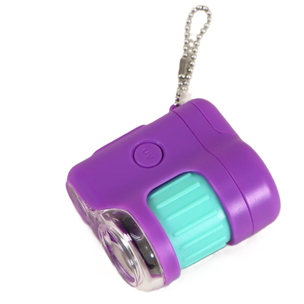 本格的なミクロの世界を体験できる！《ハンディ顕微鏡petit》持ち運び ポータブル コンパクト 携帯用 拡大観察 20倍拡大 スマホ撮影対応 観察 夏休み 冬休み 自由研究 子供用 小学生 中学生 高校生 理科 科学玩具 UVライト機能 簡単操作 進学祝い