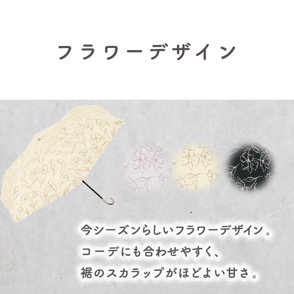 晴雨兼用傘 日傘 カーボン 軽量 折りたたみ傘 遮光 UV UVカット 紫外線 コンパクト 傘 日焼け対策 紫外線カット 梅雨 オシャレ かわいい プレゼント 軽量 シンプル 無地 カラフル パープル アイボリー ブラック 花柄 フラワー フェミニン スカラップ フリル