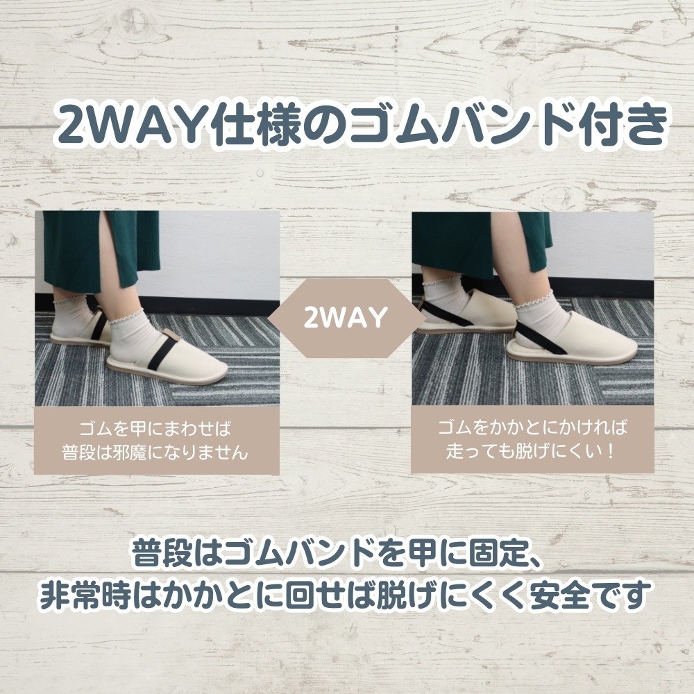 身近なアイテムから防災を《日常で使える防災スリッパ》災害対策 防災グッズ 防災靴 室内用 スリッパ オフィス用 室内履き 釘対策スリッパ ガラス片対策スリッパ インソール 滑り止め 踏み抜き防止 足元保護 かかと固定 移動用 日常防災  JIS規格対応
