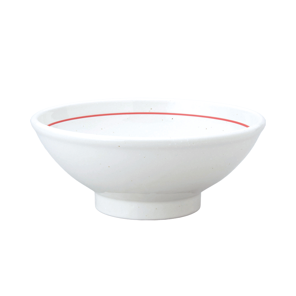 【YAMATSU STANDARD】【 白鳳 玉渕丼 粉引下絵赤ライン ホワイト 】 22cm 21cm 20cm 16cm 丼 