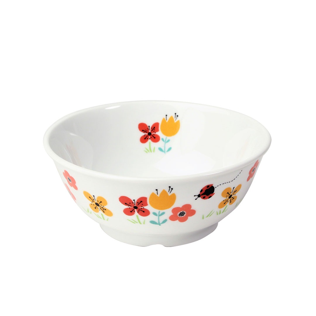 【強化磁器】11cm小さめごはん茶碗【ブルーメオレンジ・ブルーメブルー】