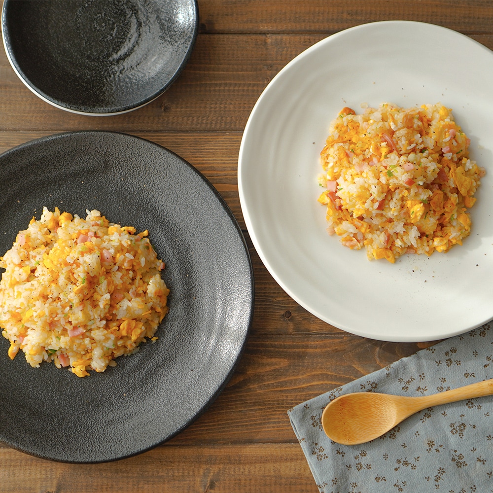 【YAMATSU STANDARD】28cm 大皿 メイン皿 ディナー皿 丸皿 プレート 皿 白 黒 ホワイト ブラック おしゃれ 収納 カフェ食器 シンプル 美濃焼 磁器 ポーセラーツ BPAフリー ギフト 業務用 軽い 日本製